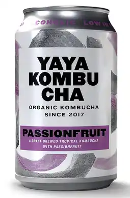 PLUS YAYA Kombucha passionfruit aanbieding