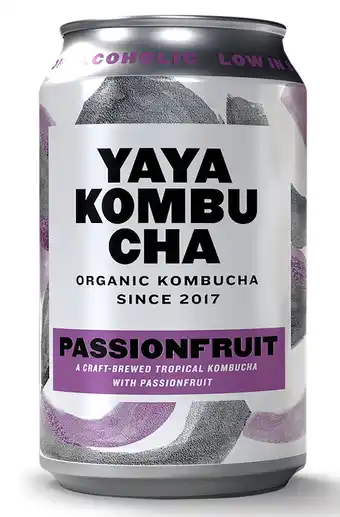 PLUS YAYA Kombucha passionfruit aanbieding