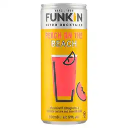 PLUS Funkin Cocktails Peach on the beach aanbieding