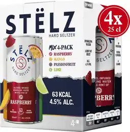 PLUS Stëlz Hard Seltzer - Mixed aanbieding