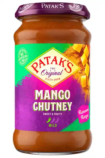 PLUS Patak's Sweet mango chutney aanbieding