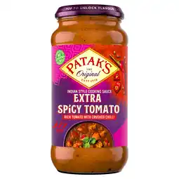 PLUS Patak's Extra Spicy Tomato saus aanbieding