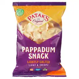 PLUS Patak's Indiase snack Pappadum snack aanbieding