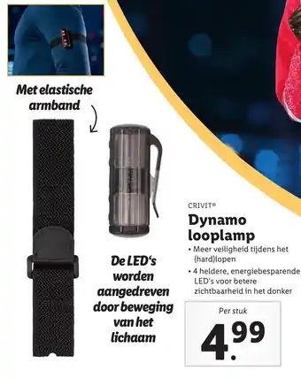 Lidl Dynamo looplamp aanbieding