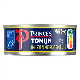 PLUS Princes Tonijnstukken in zonnebloemolie MSC aanbieding