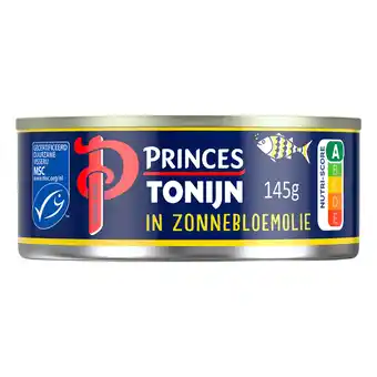 PLUS Princes Tonijnstukken in zonnebloemolie MSC aanbieding