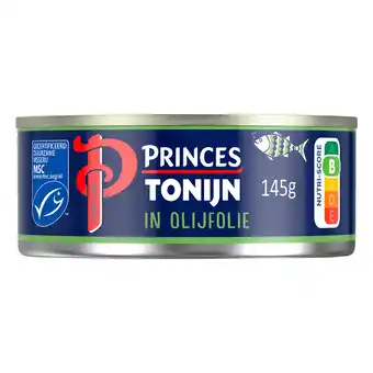 PLUS Princes Tonijnstukken in olijfolie MSC aanbieding