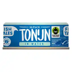 PLUS Fish Tales Skipjack tonijn in water MSC aanbieding