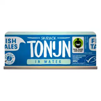 PLUS Fish Tales Skipjack tonijn in water MSC aanbieding