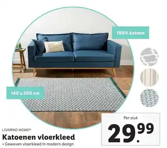 Lidl Katoenen vloerkleed aanbieding