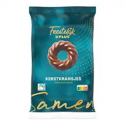 PLUS Feestelijk PLUS Kerstkransjes melkchocolade aanbieding