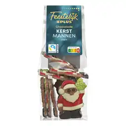 PLUS Feestelijk PLUS Chocolade kerstmannen melk Fairtrade aanbieding