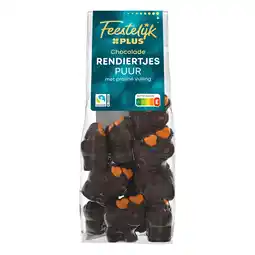 PLUS Feestelijk PLUS Rendieren puur praliné aanbieding