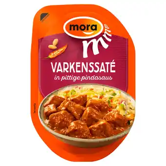 PLUS Mora Varkenssaté in Pittige Pindasaus aanbieding