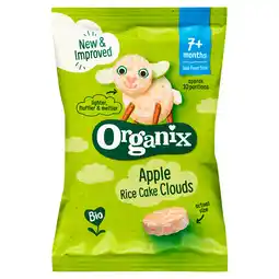 PLUS Organix Bio Luchtige Rijstwafeltjes Appel 7+m aanbieding