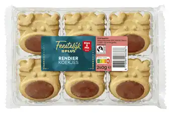 PLUS Feestelijk PLUS Koekje rendier aanbieding