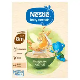PLUS Nestlé baby cereals multigr Fruit 12m aanbieding