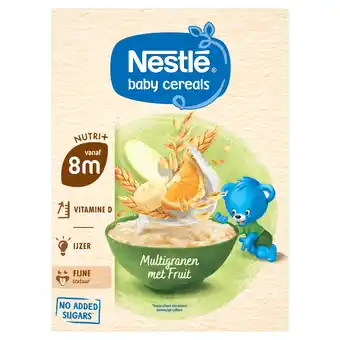 PLUS Nestlé baby cereals multigr Fruit 12m aanbieding