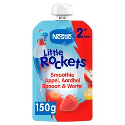 PLUS Nestlé Little Rockets knijp Aardbei +2j aanbieding