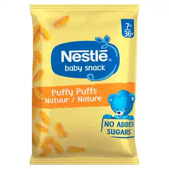 PLUS Nestlé Puffy puffs natuur 7-36m aanbieding
