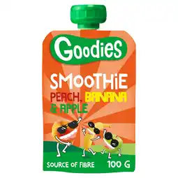 PLUS Goodies Knijpfruit Smoothie Perzik Banaan aanbieding