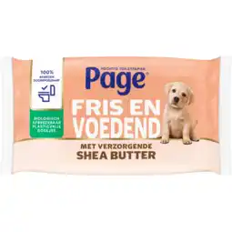PLUS Page Vochtig toiletpapier Shea butter aanbieding
