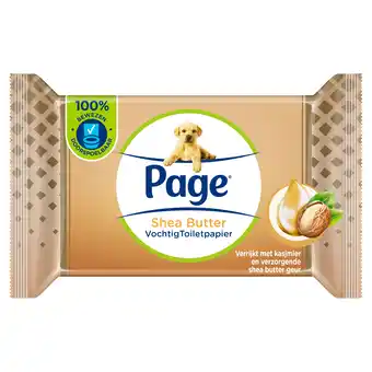 PLUS Page Vochtig toiletpapier Shea butter aanbieding