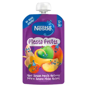 PLUS Nestlé Knijp Fiesta fruit 12-36m aanbieding
