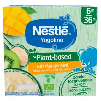 PLUS Nestlé plant-based mango kiwi toetje aanbieding
