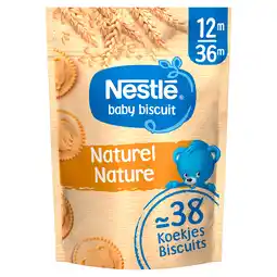 PLUS Nestlé baby biscuit naturel 12-36m aanbieding