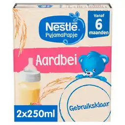 PLUS Nestlé 6+ Pyjamapapje aardbei aanbieding