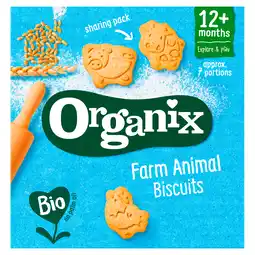 PLUS Organix Bio Boerderijdieren koekjes 1+j aanbieding