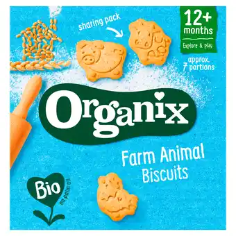 PLUS Organix Bio Boerderijdieren koekjes 1+j aanbieding