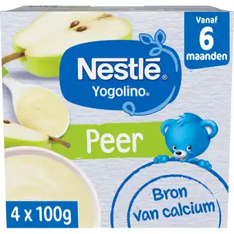 PLUS Nestlé 6+ Yogolino toetje peer aanbieding