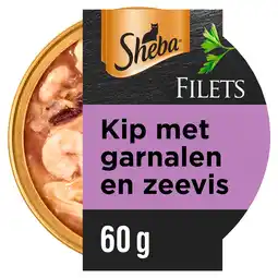 PLUS Sheba Filets Garnaal, oceaanvis in saus aanbieding