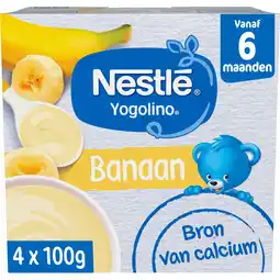 PLUS Nestlé 6+ Yogolino toetje banaan aanbieding
