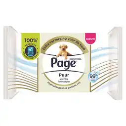 PLUS Page Vochtig toiletpapier puur 38 st aanbieding