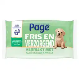 PLUS Page Aloë vera vochtig toiletpapier aanbieding