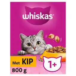 PLUS Whiskas Droog Adult Kip aanbieding