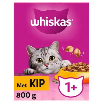 PLUS Whiskas Droog Adult Kip aanbieding