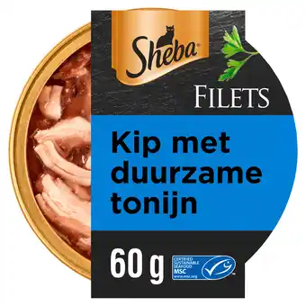 PLUS Sheba Filets Tonijn en kip in saus aanbieding