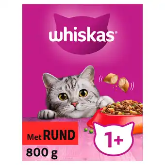 PLUS Whiskas Droog Adult Rund aanbieding
