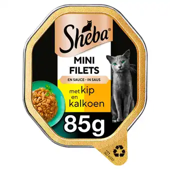 PLUS Sheba Mini Filets Kip&Kalkoen In Saus aanbieding