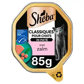 PLUS Sheba Classics Paté Zalm Kattenvoer aanbieding