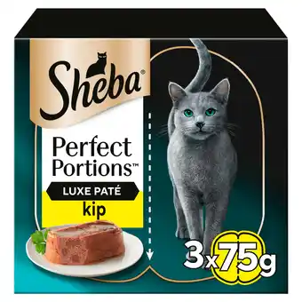 PLUS Sheba Perfect Portions Paté Kip Kattenvoer aanbieding