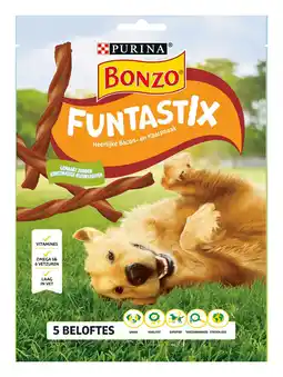 PLUS Bonzo Funtastix hondensnacks bacon & kaas aanbieding