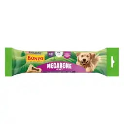 PLUS Bonzo Megabone hondensnacks kauwstaaf groot aanbieding