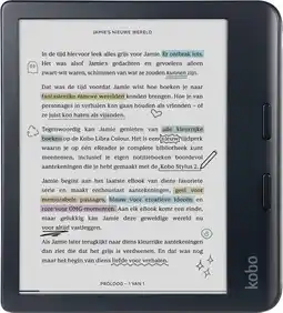 Bol.com Kobo Libra Colour - E-reader - 7 inch kleurenscherm - 32GB - Luisterboeken - Zwart aanbieding