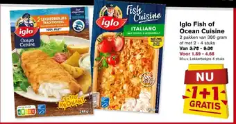 Hoogvliet iglo Fish of Ocean Cuisine aanbieding