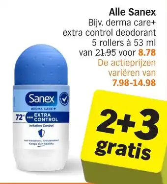 Albert Heijn Alle Sanex aanbieding